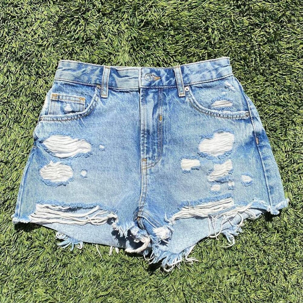 Bershka High Waisted Jorts Womens size 02